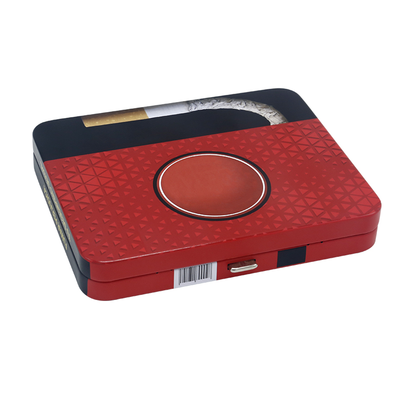 China Professional China Tobacco Tin Case - Hinged square tin can  ED1986A-01 for cigarette – Jingli Manufacturer and Supplier